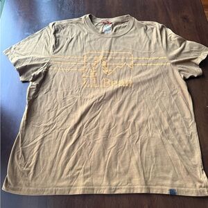 L.L. Bean Tan Short Sleeve Tee